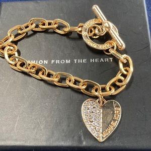 Micheal Kors heart chain bracelet